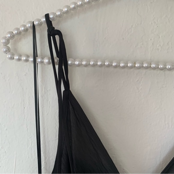 Zara Semi Sheer Tie Strap Maxi Dress - Picture 8 of 10